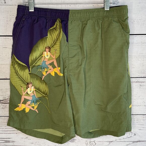 Vtg Tommy Bahama Board shorts Men’s size M Paradise Nation Hawaiian Hula Girls‎ - Picture 1 of 9